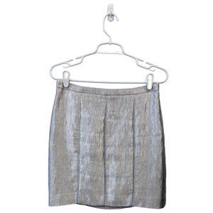 Judith & Charles Silver Paneled Skirt